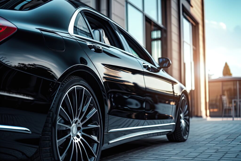 car with tinted windows